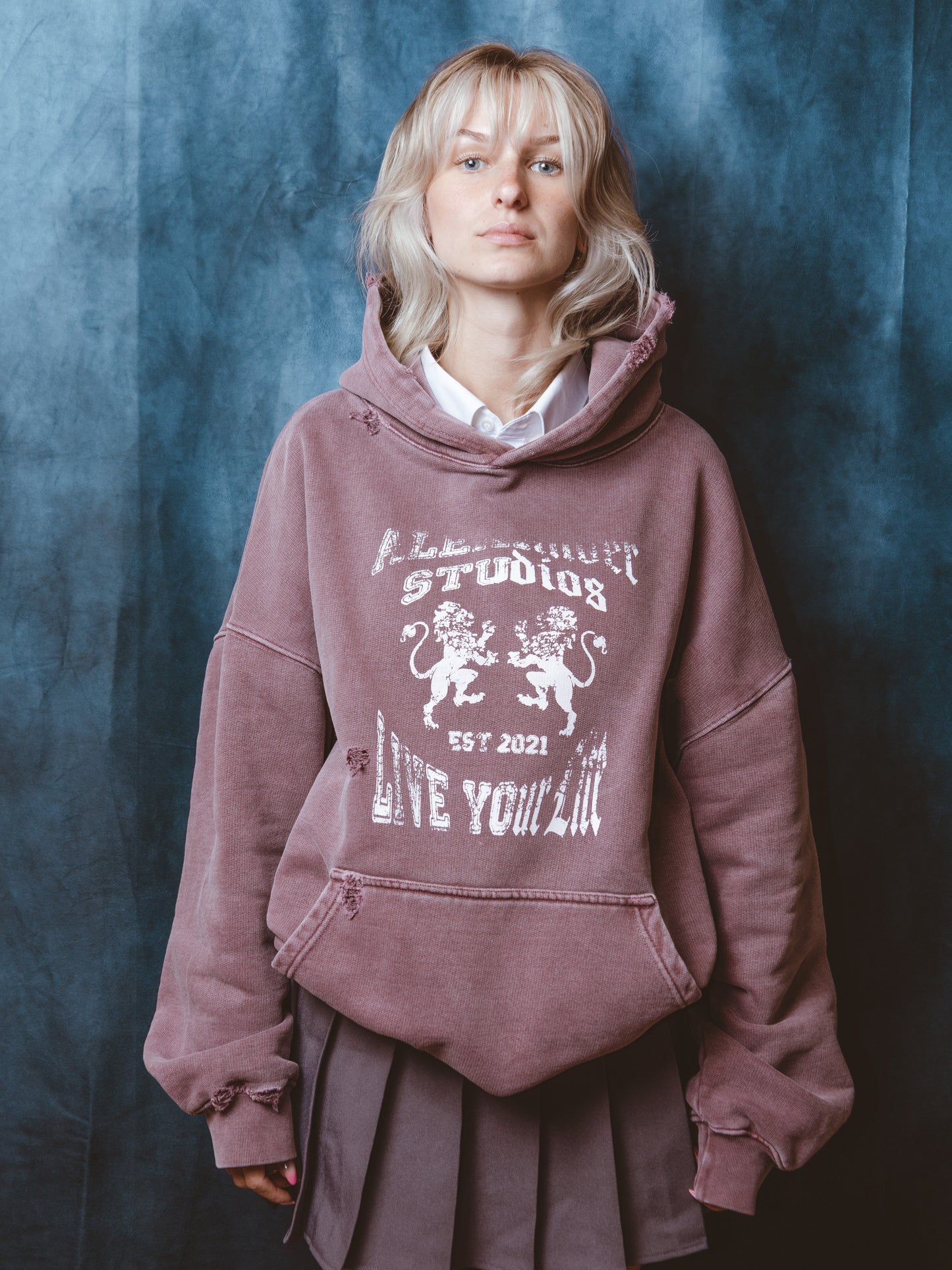 'Vintage' College Hoodie