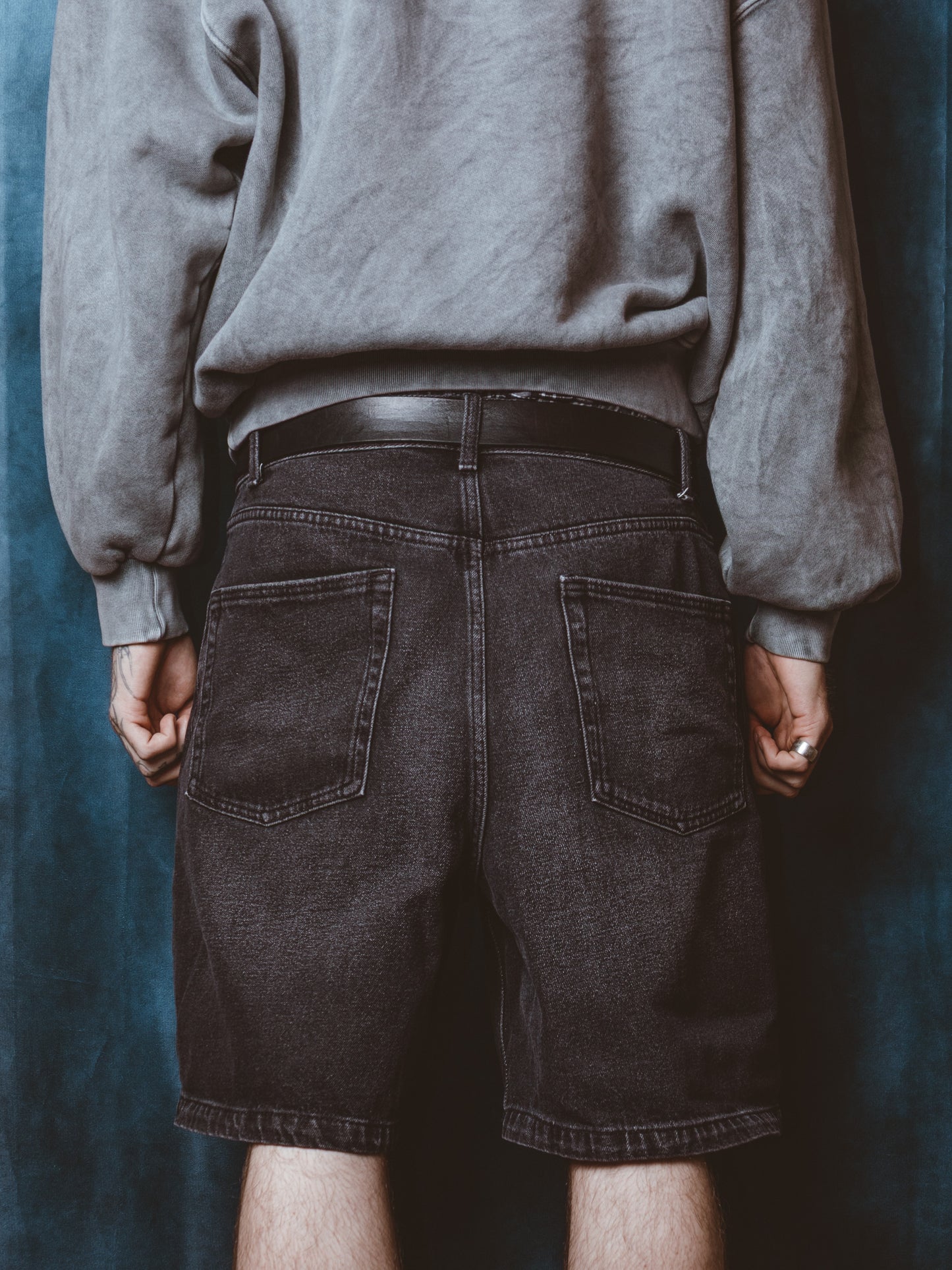 Patchwork Jeans Shorts
